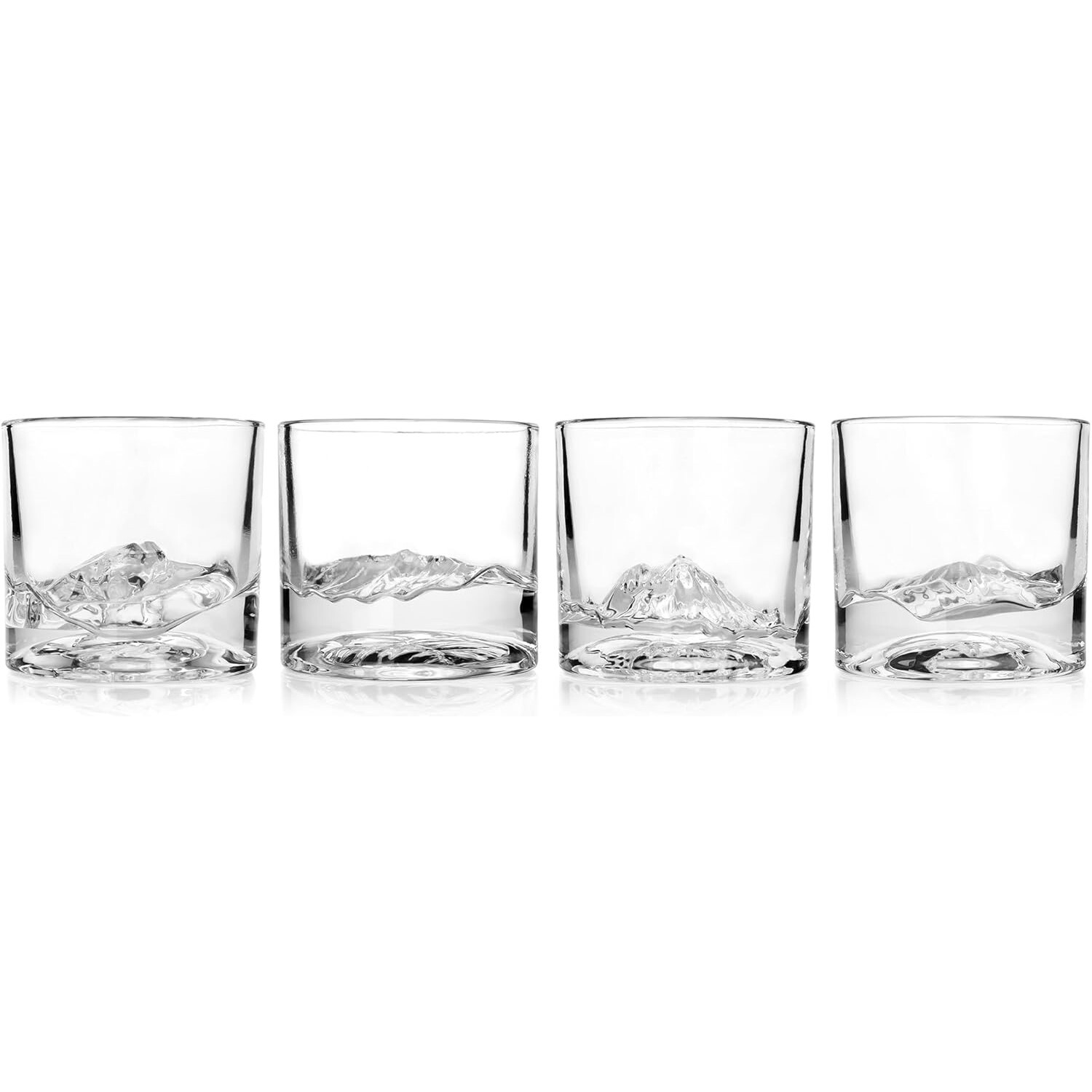 Sklenice na whisky THE AMERICAN PEAKS, sada 4 ks, sklo, Liiton