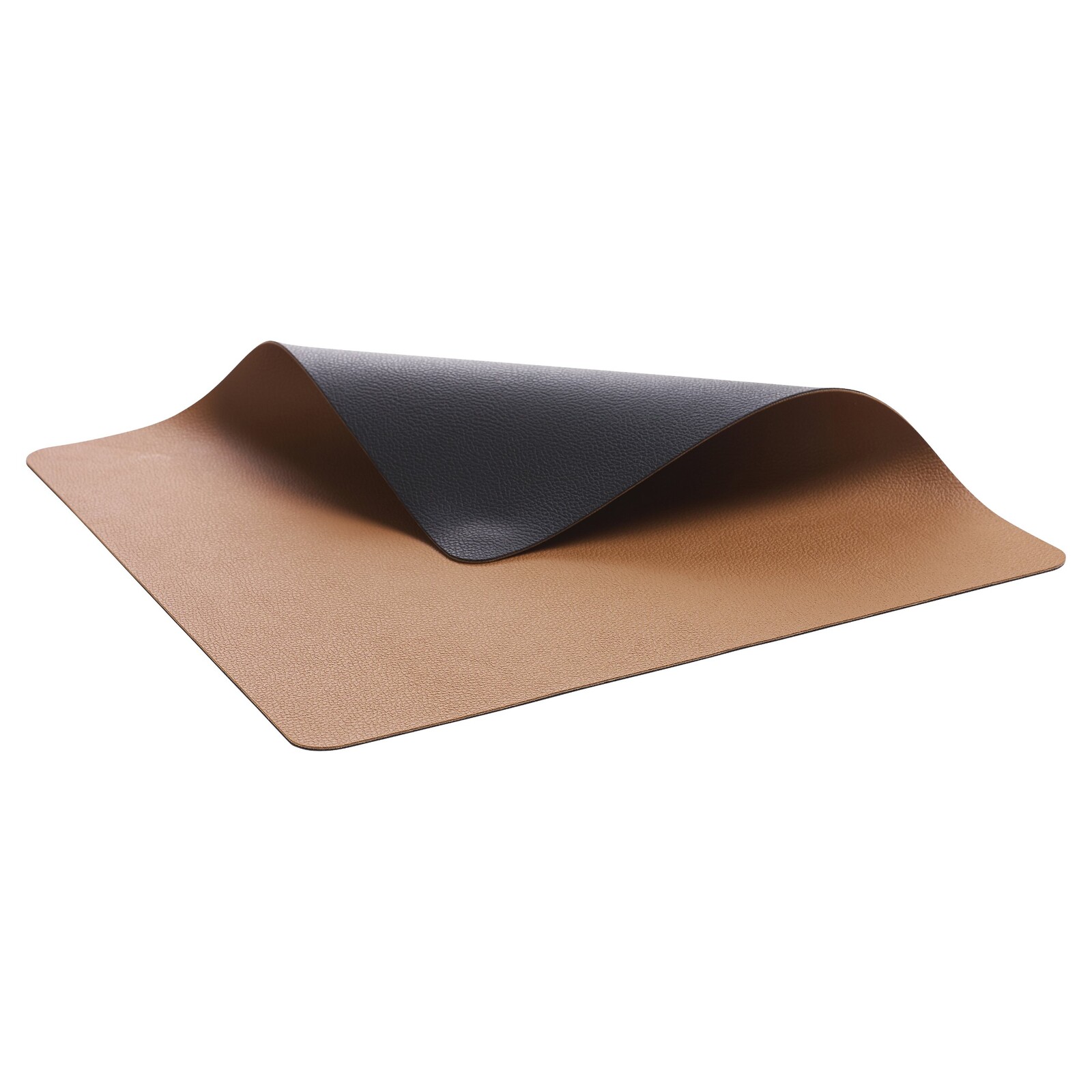 Prostírání 46 x 33 cm, oboustranné, sada 4 ks, černá / hnědá, PVC, Bitz
