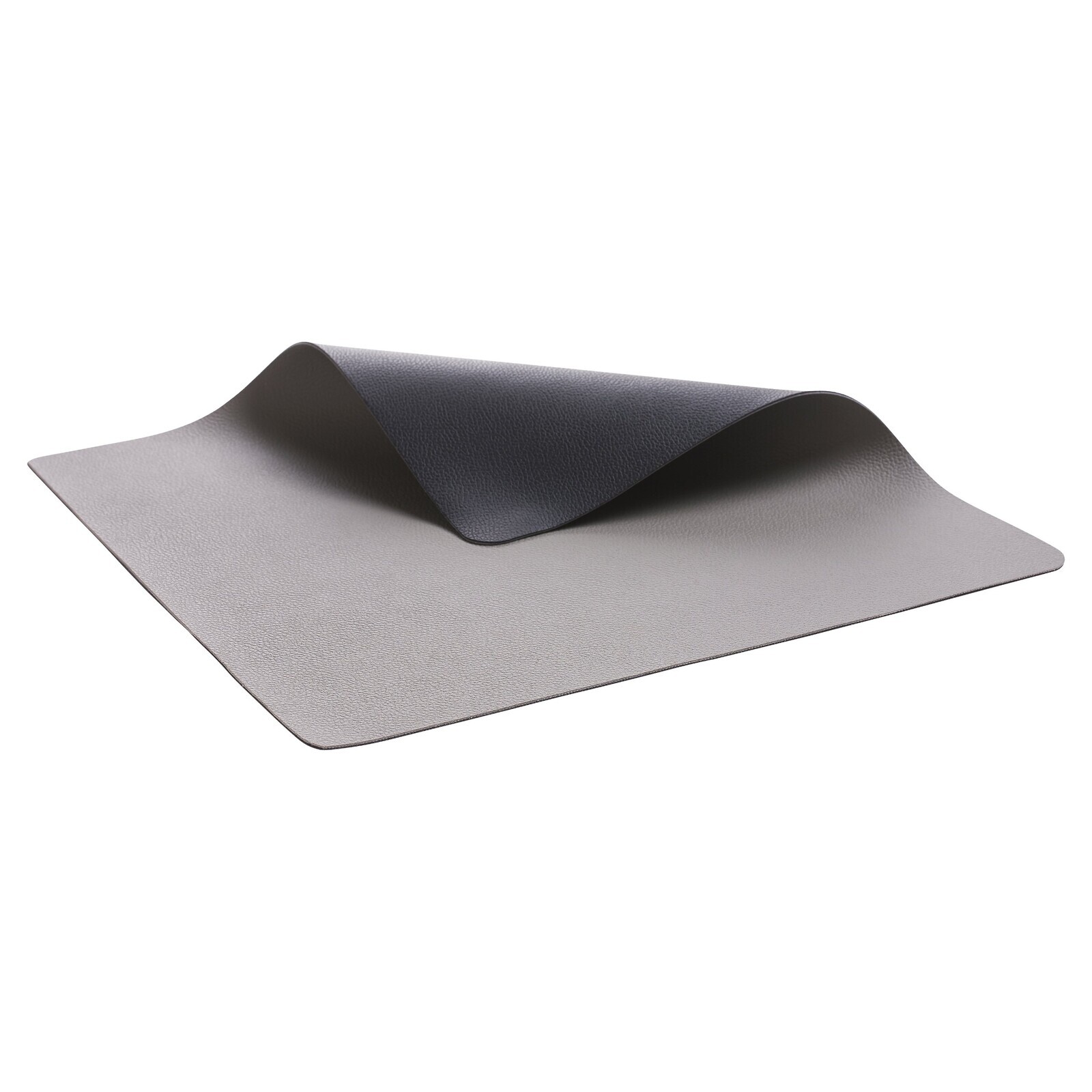 Prostírání 46 x 33 cm, oboustranné, sada 4 ks, černá / šedá, PVC, Bitz