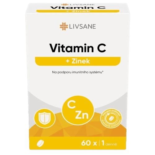 LIVSANE Vitamin C+Zinek tbl.60