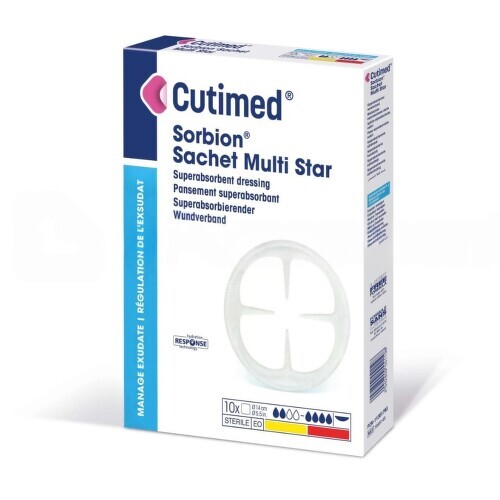 Cutimed Sorbion Multi Star superabsorpční krytí průměr 14cm 10ks
