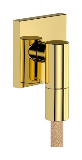 Podomítkový vývod Hansgrohe FixFit Fine E se zpětným ventilem leštěný vzhled zlata 28883990