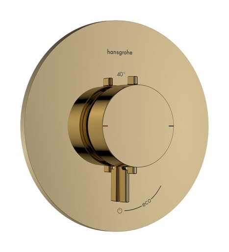 Sprchová baterie Hansgrohe Ecostat Comfort S bez podomítkového tělesa leštěný vzhled zlata 33714990