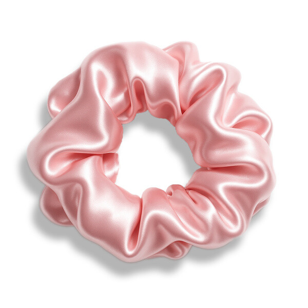 Pilō Pilō | Silk Hair Ties - Baby Pink Large 100% hedvábné gumičky do vlasů  1 ks