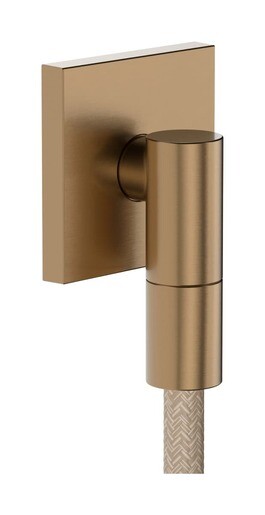 Podomítkový vývod Hansgrohe FixFit Fine E se zpětným ventilem kartáčovaný bronz 28883140