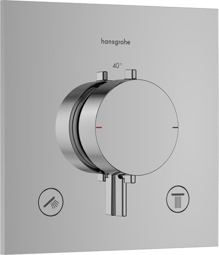 Sprchová a vanová baterie Hansgrohe Ecostat Comfort E bez podomítkového tělesa chrom 33711000