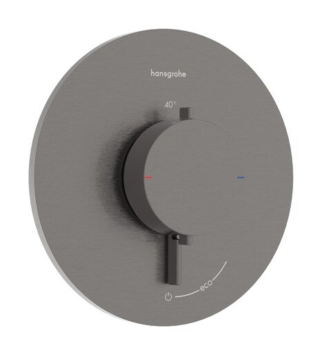 Sprchová baterie Hansgrohe Ecostat Comfort S bez podomítkového tělesa kartáčovaný černý chrom 33714340