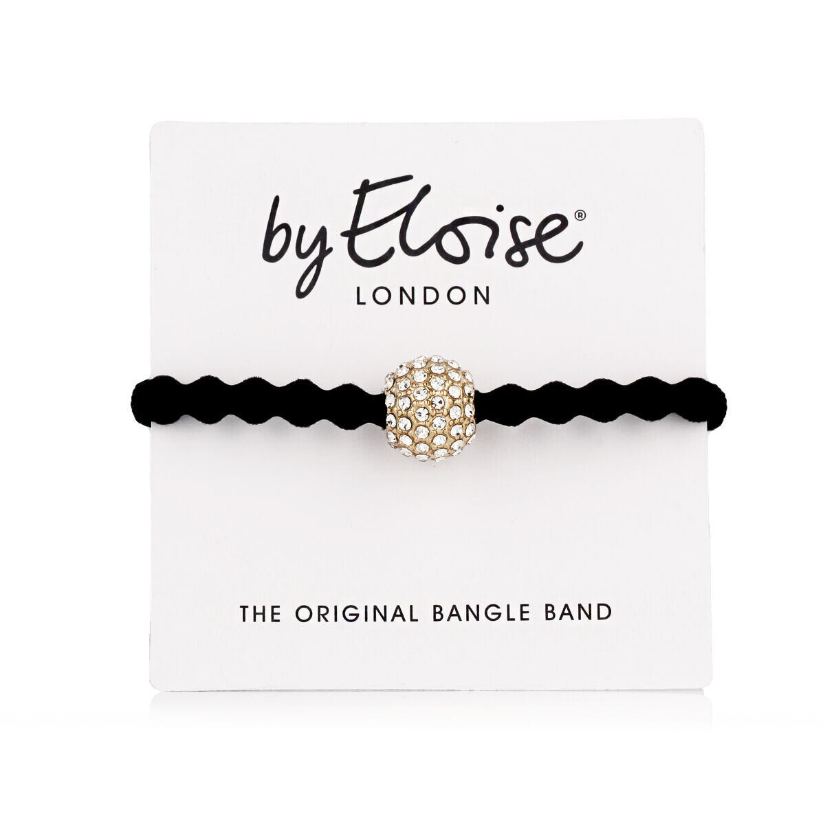 By Eloise London Bling Charms Snow Ball Black náramek / gumička do vlasů odstín black pro ženy