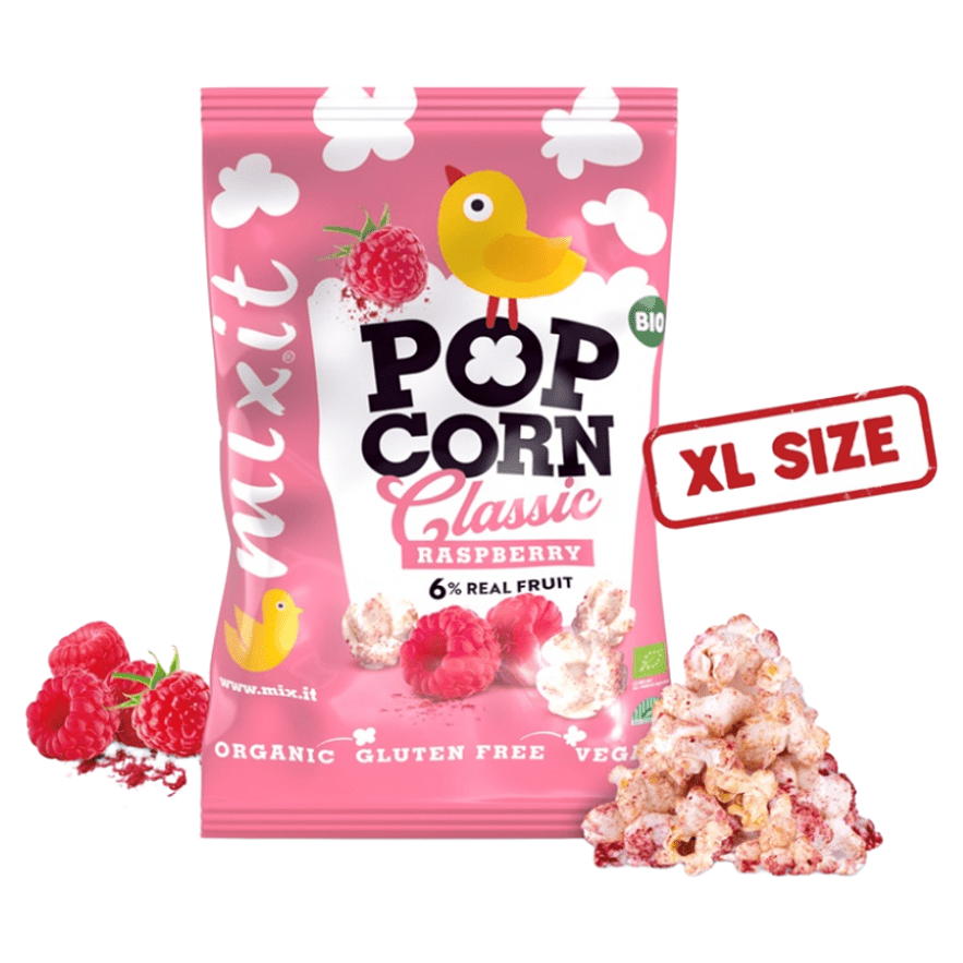 MIXIT Velký popcorn malina BIO 75 g