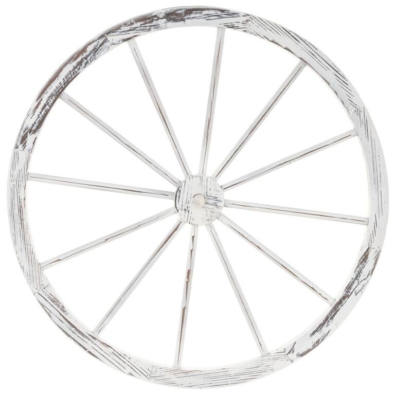 Garthen 86141 GARTHEN Dekorativní dřevěné kolo, 90 cm