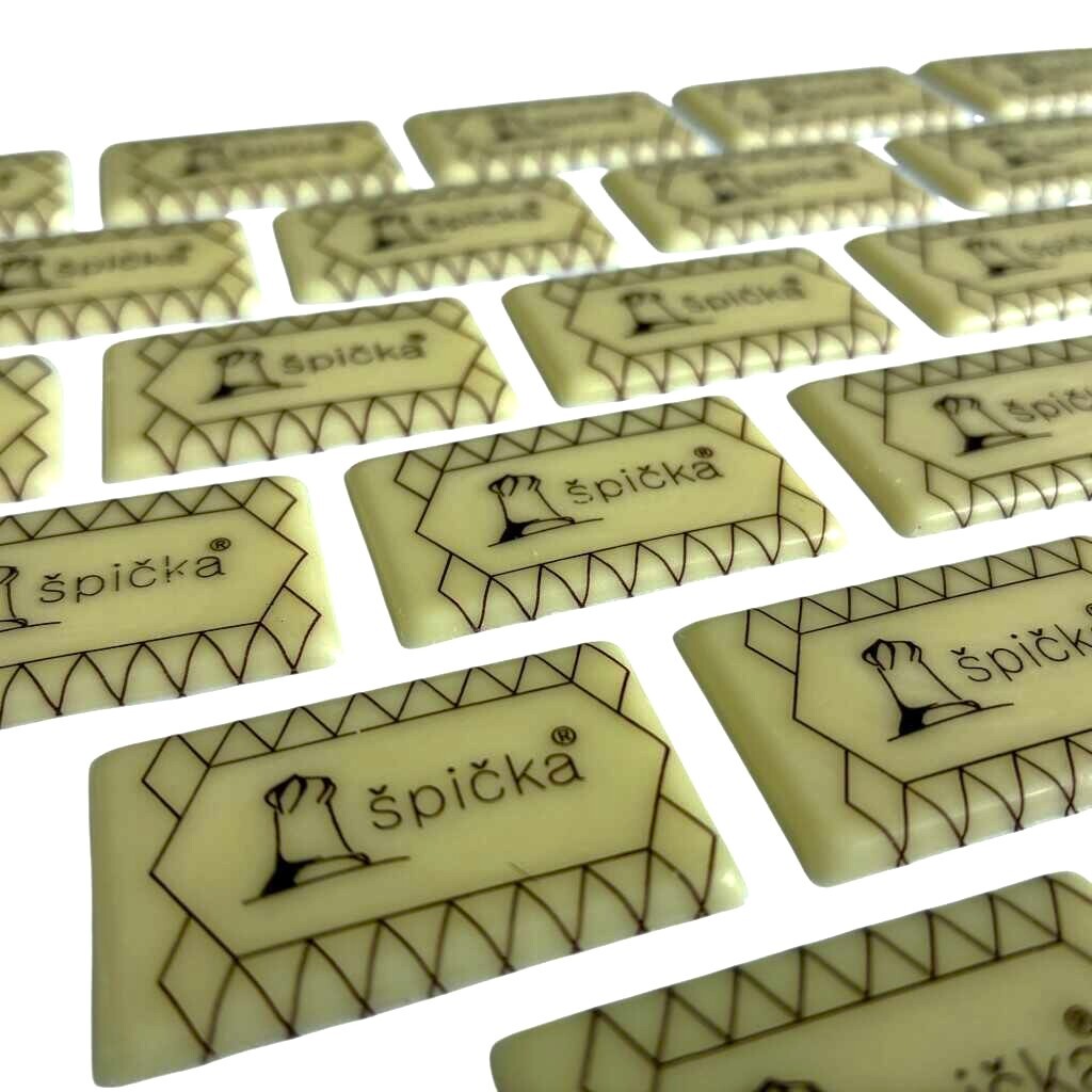 PCB CREATION Čokoládová dekorace Špička 18ks