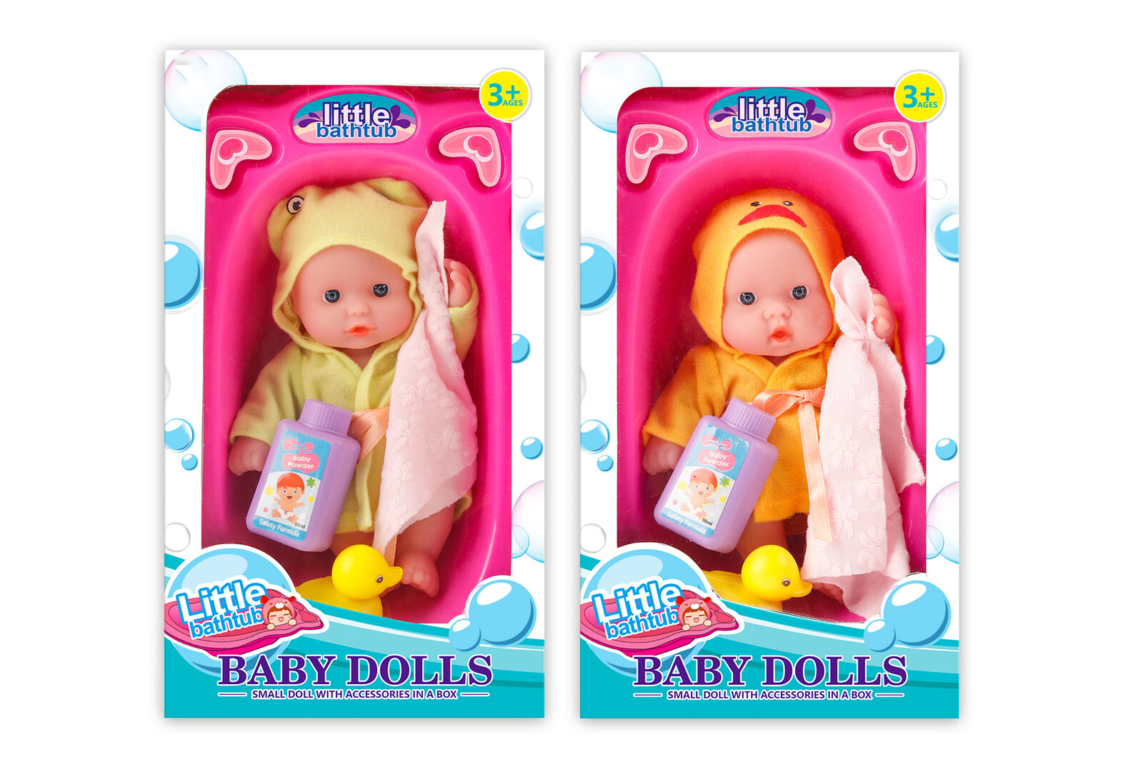 Miminko v oblečku s vaničkou set 26 cm