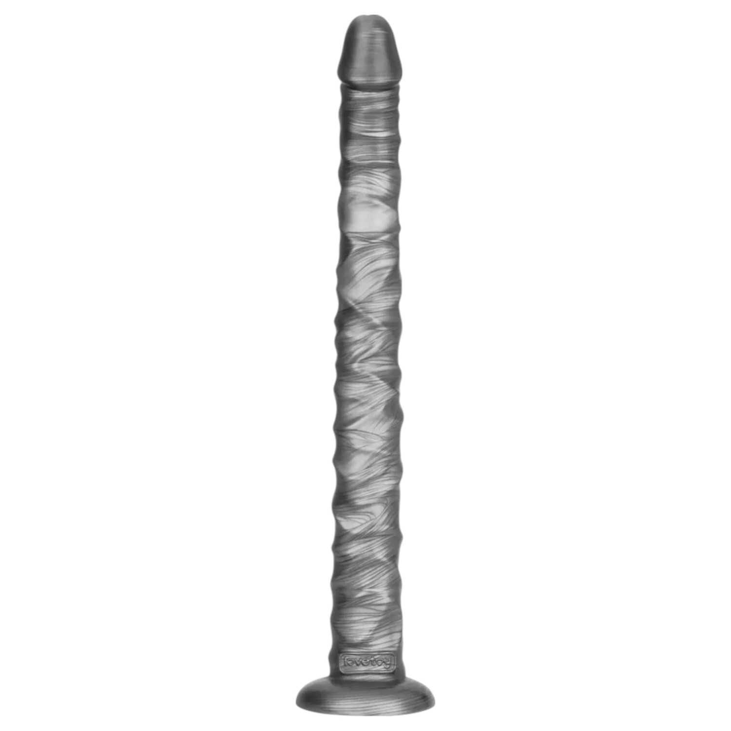 Lovetoy King Sized - extra velký vibrátor - 40,5 cm (šedý)