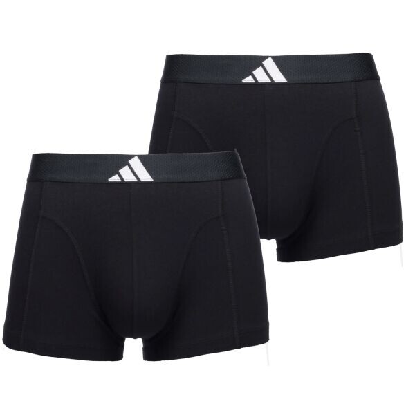 adidas TRUNK 2 PACK Pánské boxerky, černá, velikost