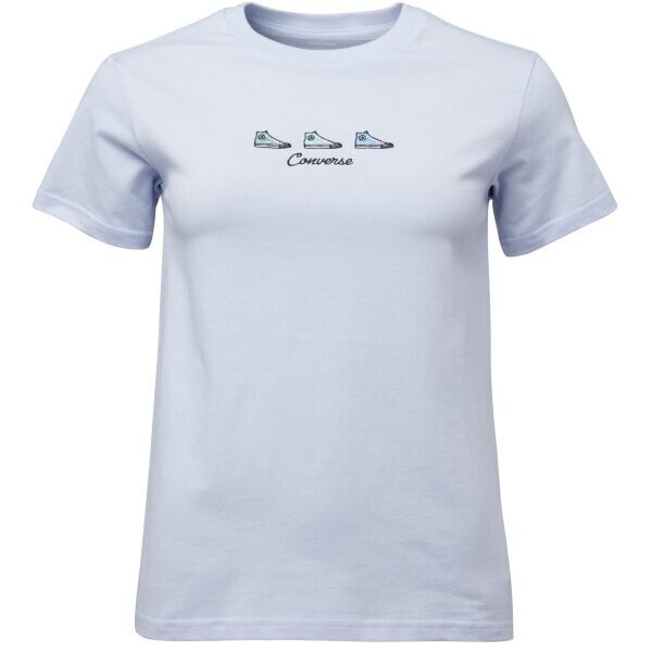 Converse CHUCK TAYLOR GRAPHIC Dámské tričko, fialová, velikost