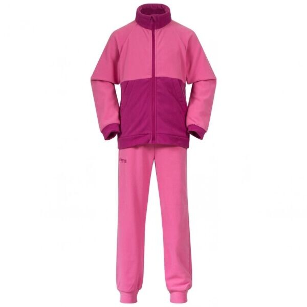 Bergans SMAD?L V5 LONGZIP KIDS SET Fleece set, růžová, velikost