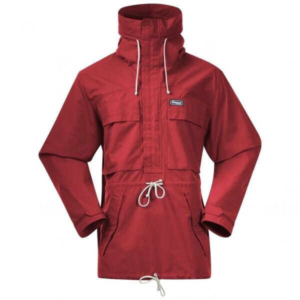 Bergans ARCHETYPE ANORAK Unisex outdoorová bunda, červená, velikost