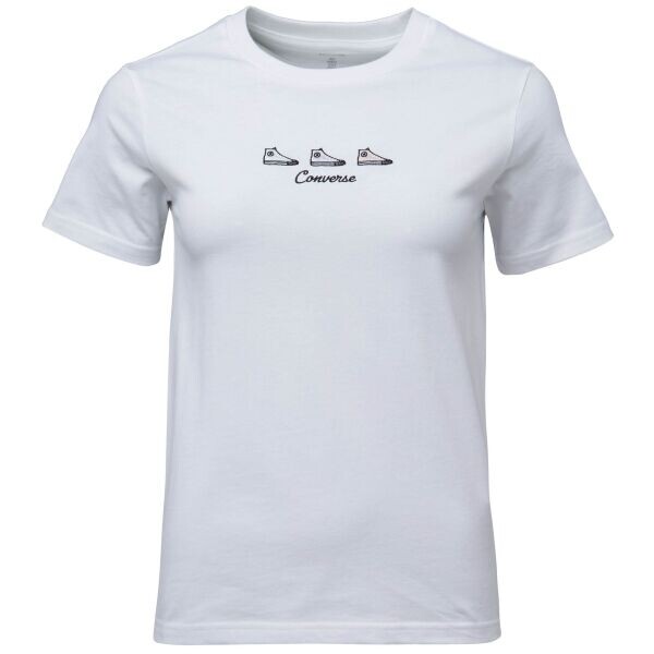 Converse CHUCK TAYLOR GRAPHIC Dámské tričko, bílá, velikost