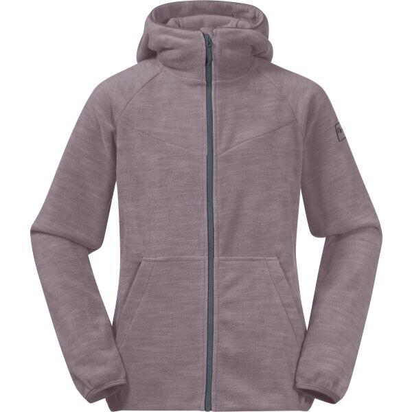 Bergans HAREID YOUTH GIRL JACKET Fleecová mikina, růžová, velikost