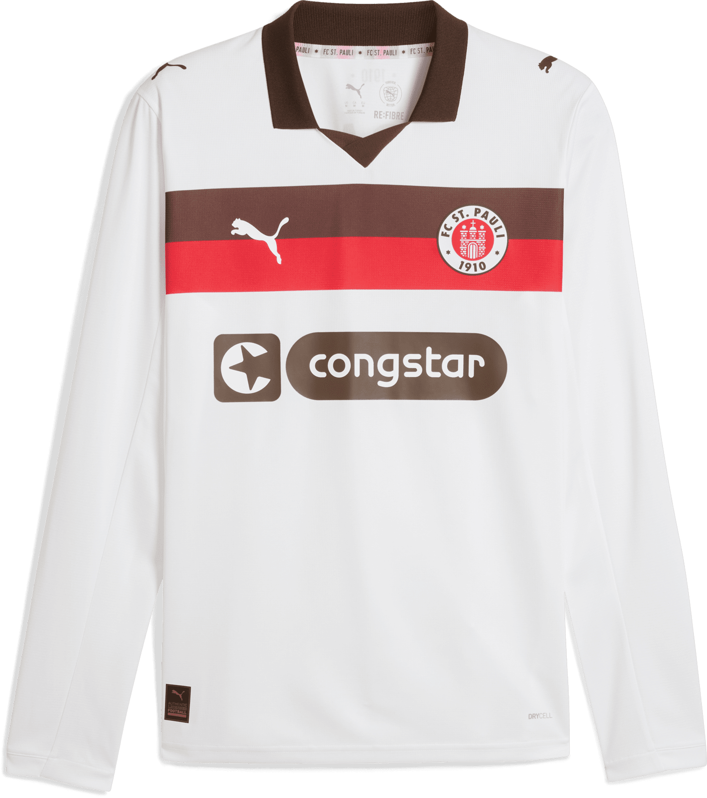 Dres s dlouhým rukávem Puma  FC St. Pauli Long Sleeve Away Jersey 2025/26