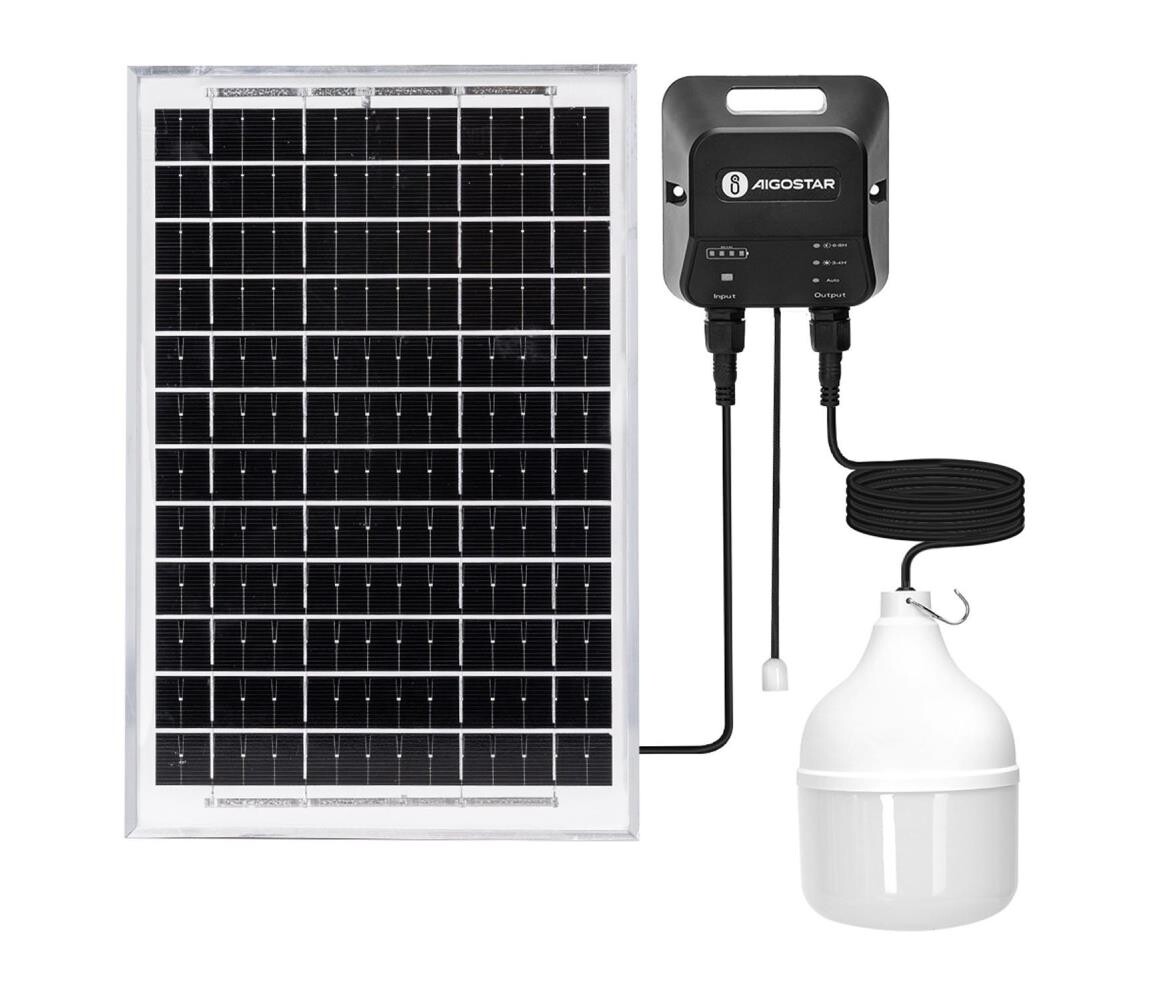 B.V.  - LED Solární lustr LED/70W/12V 6000 mAh 6500K pr. 12 cm