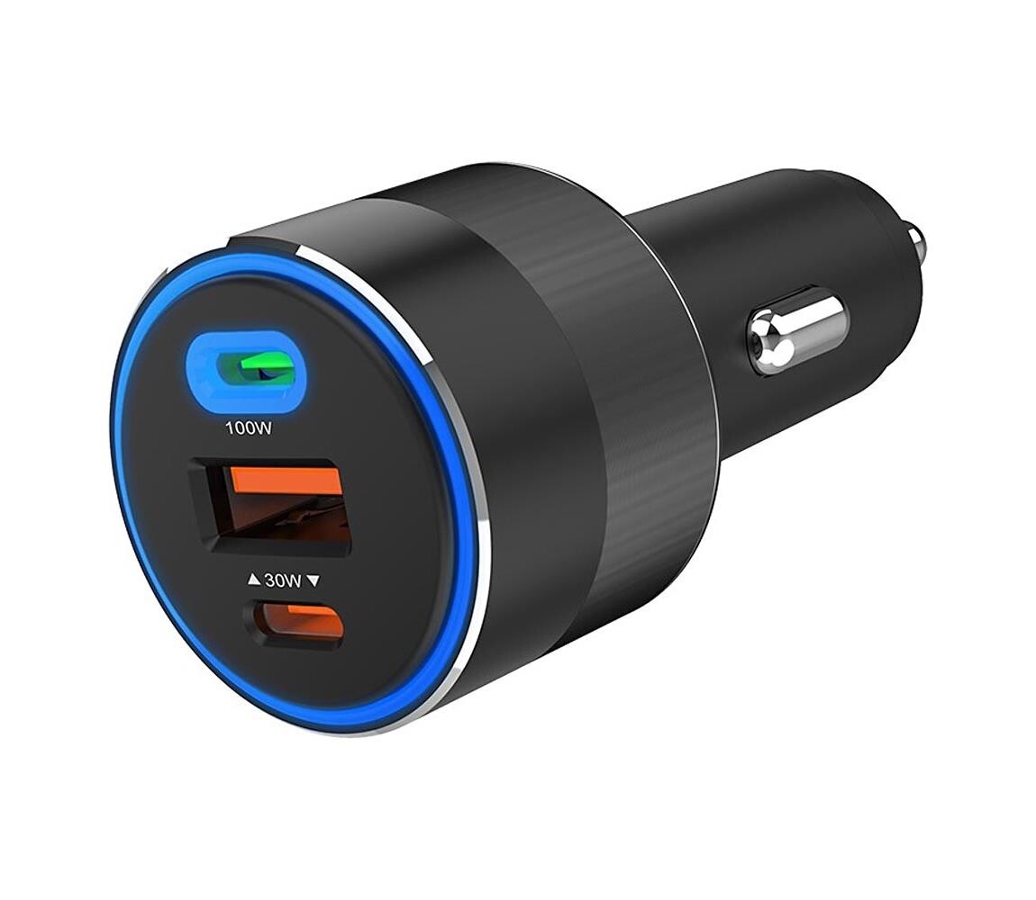 Winner Group Winner Group - Nabíječka do auta 2xUSB-C + 1xUSB-A Power Delivery 130W černá