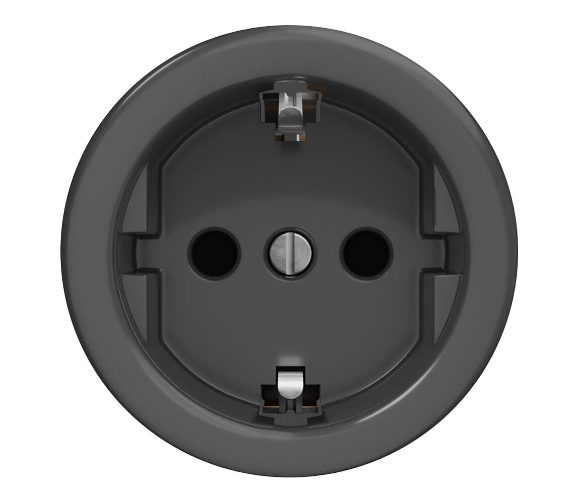 lap lap - Retro zásuvka domovní bez rámečku SCHUKO 230V/16A antracit