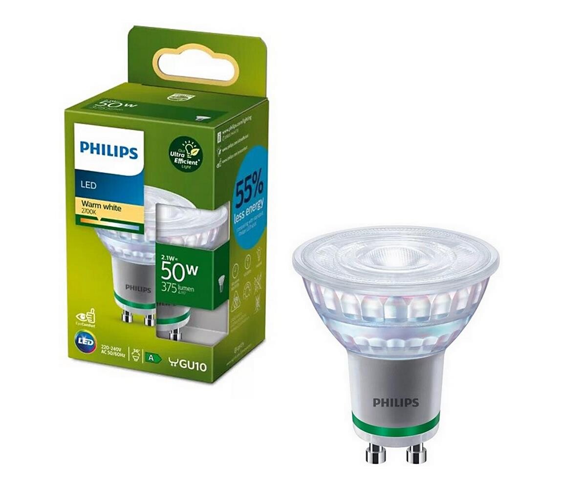 Philips LED Žárovka Philips PAR16 GU10/2,1W/230V 2700K