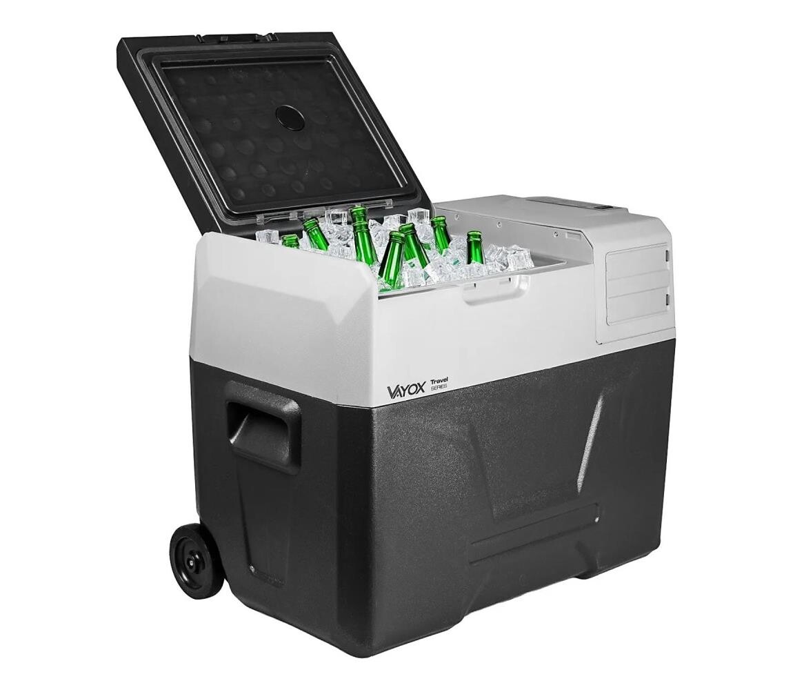 Vayox Cestovní lednička s LCD displejem 40 l 230V/12V/24V černá