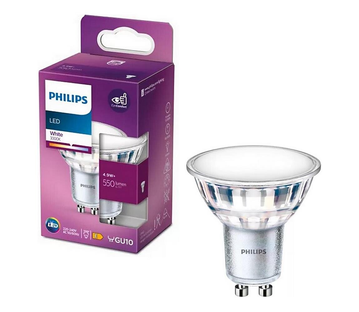 Philips LED Žárovka Philips PAR16 GU10/4,9W/230V 3000K