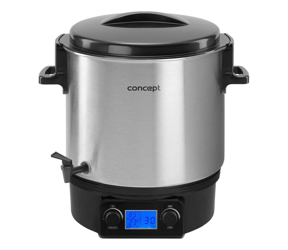Concept Concept ZH0040 - Zavařovací hrnec 27 l 2000W/230V nerez/černá