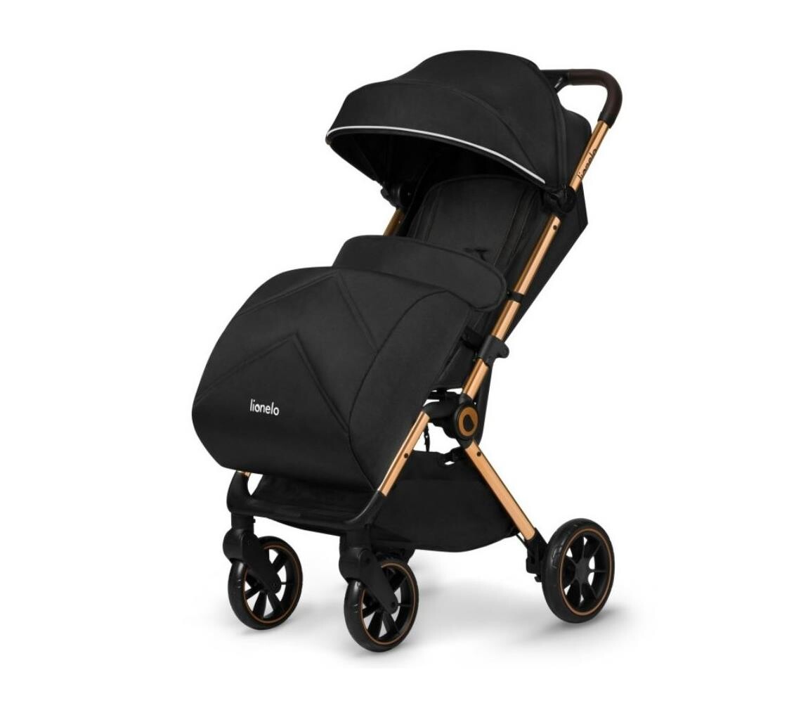 Lionelo Lionelo - Sportovní kočárek CLOE černá/zlatá