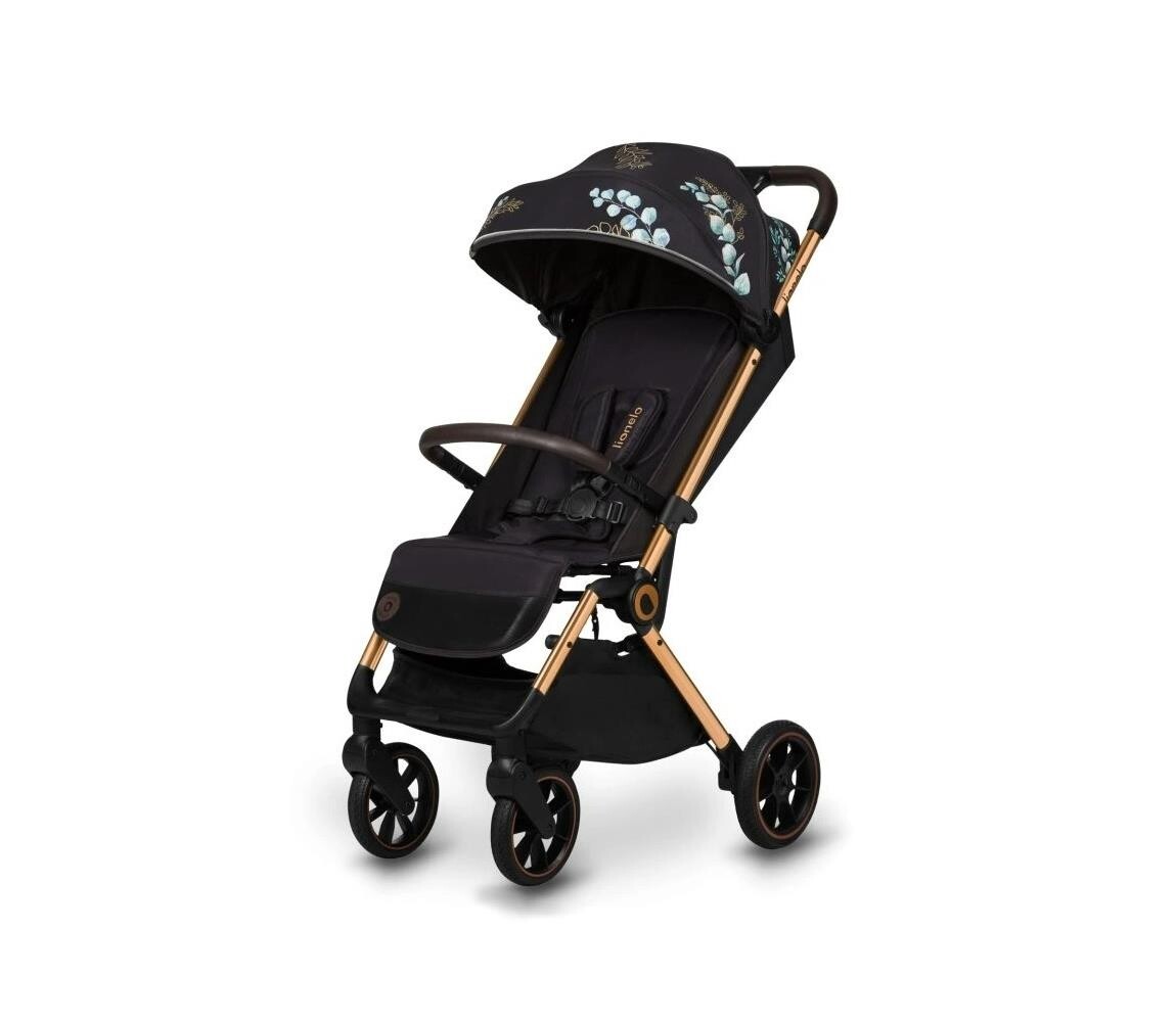 Lionelo Lionelo - Sportovní kočárek CLOE černá/modrá/zlatá