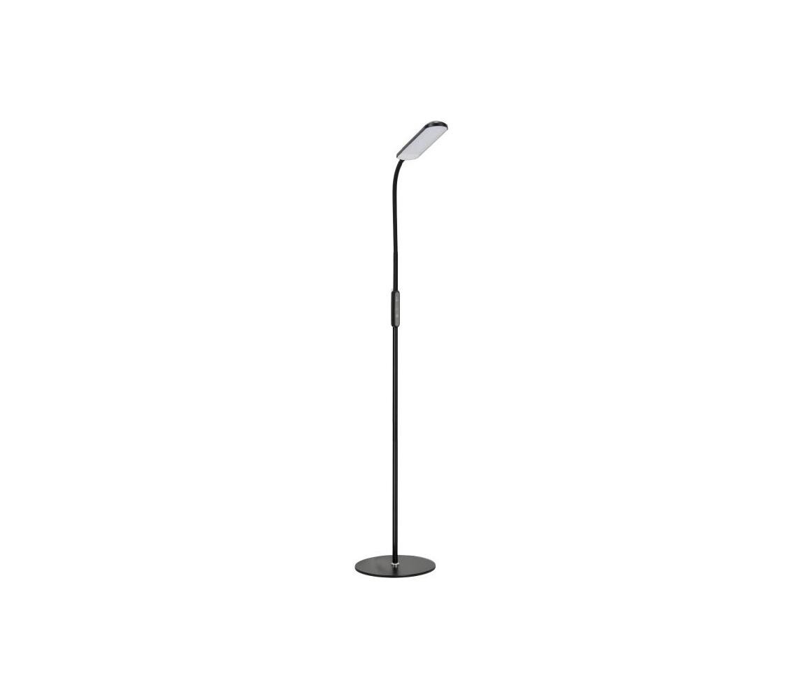 LED Stmívatelná stojací lampa TEILO LED/10W/230V 3000/4000/6500K černá + DO