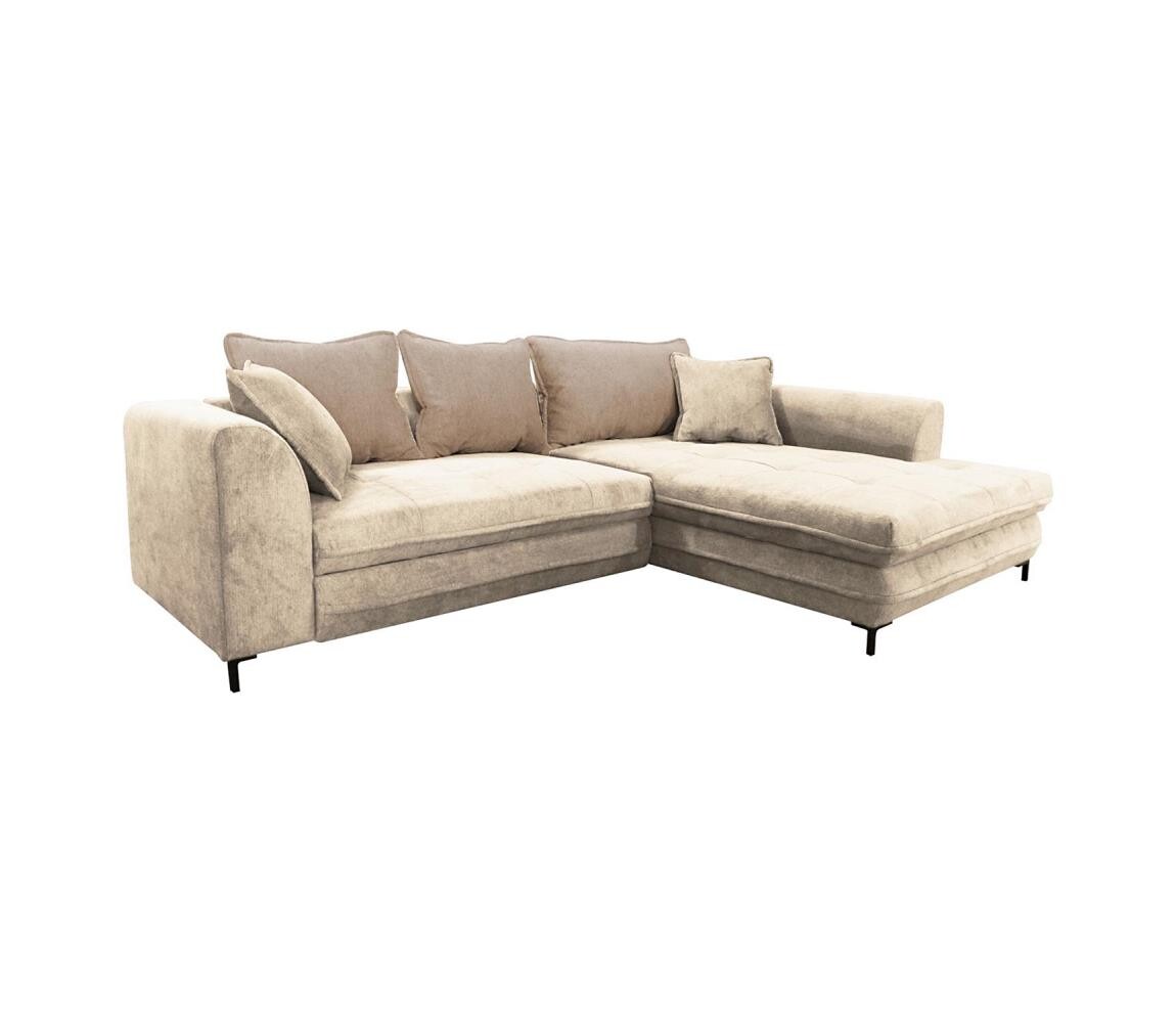 Filex Rozklád. rohová sedací souprava s úlož. prostorem do L LAGOA pravá béžová/hnědá