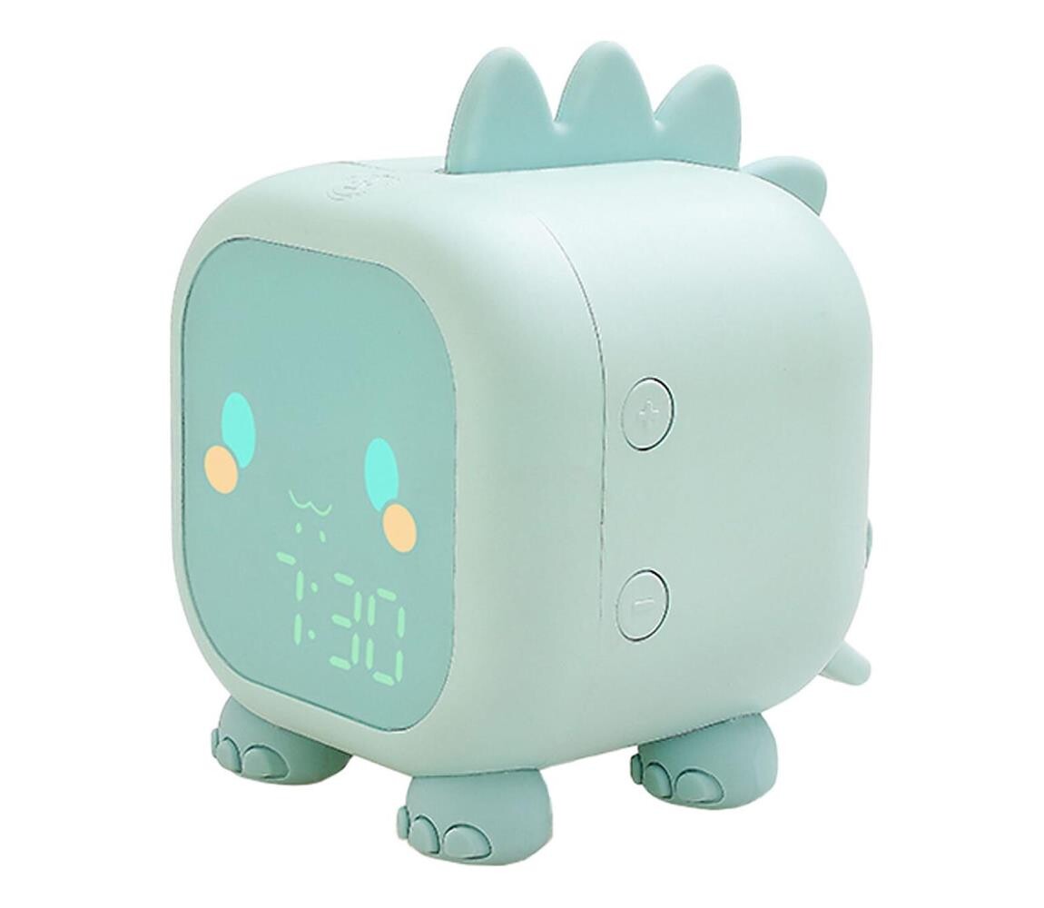 LED RGBW Stmívatelná dětská noční lampička s budíkem FILIP LED/1,5W/5V 1500 mAh