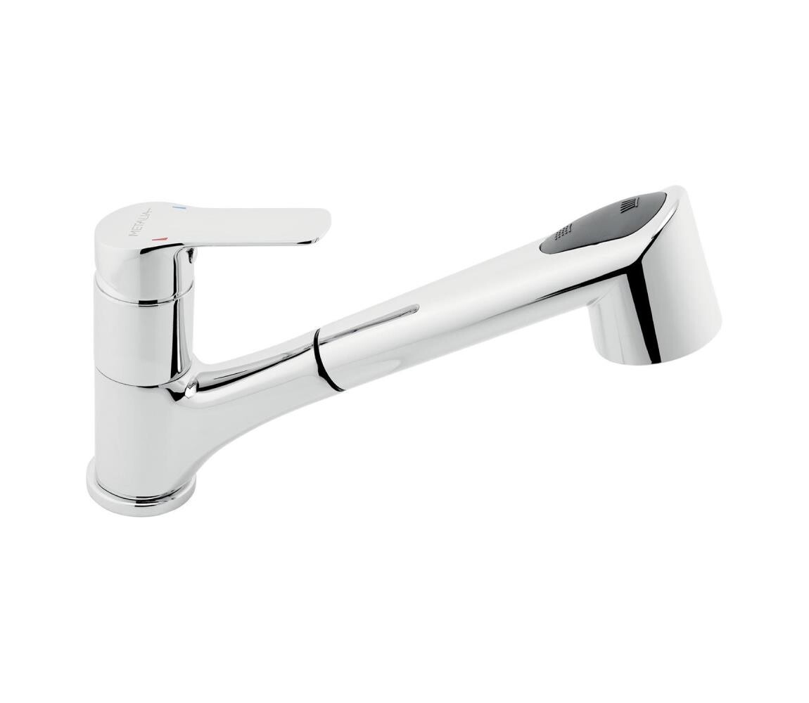 Novaservis Novaservis - Dřezová baterie s vytahovací sprškou METALIA lesklý chrom