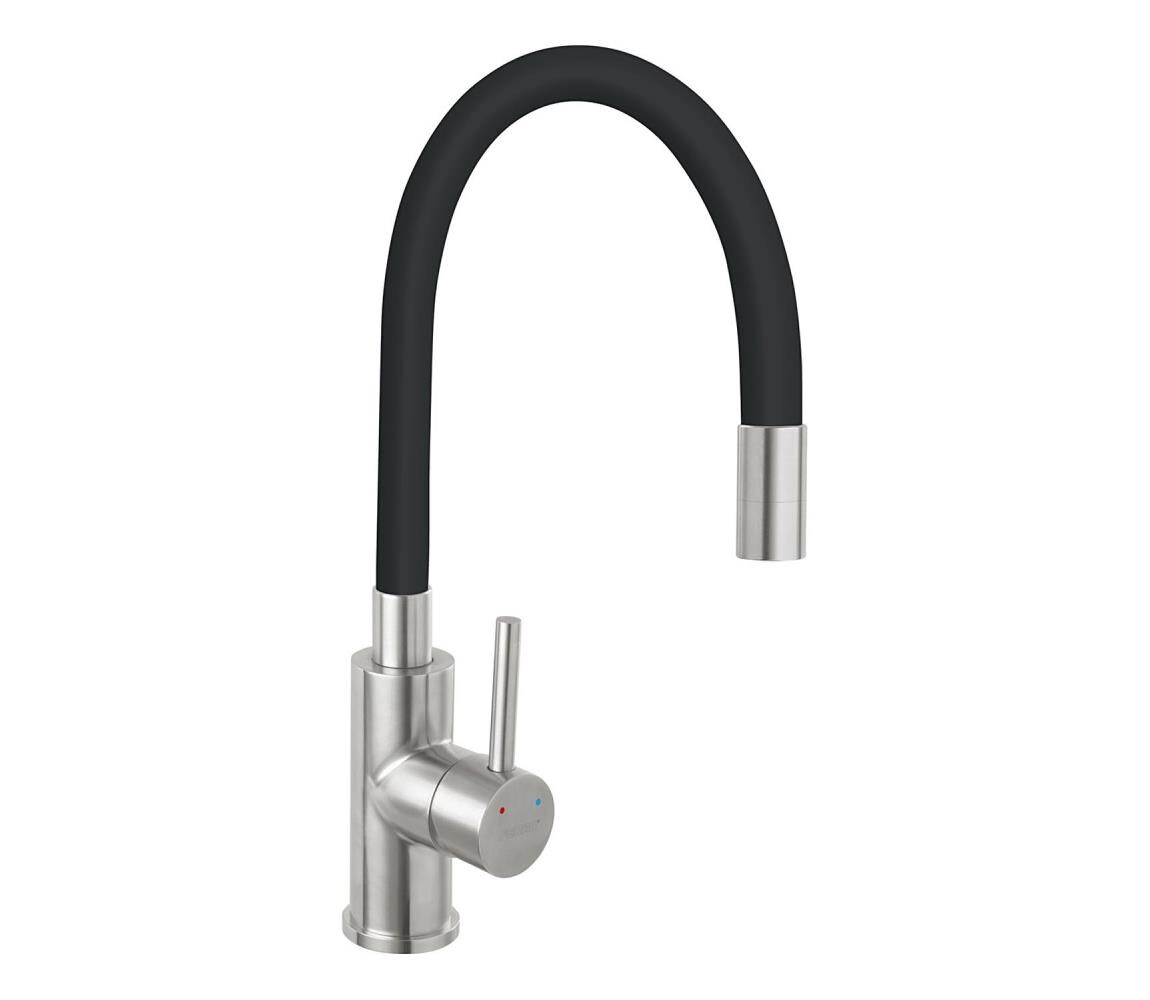 Novaservis Novaservis - Dřezová baterie s flexibilním ramínkem nerez/matná černá