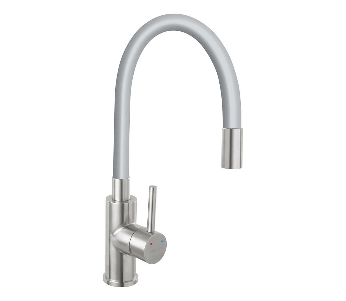 Novaservis Novaservis - Dřezová baterie s flexibilním ramínkem nerez/šedá