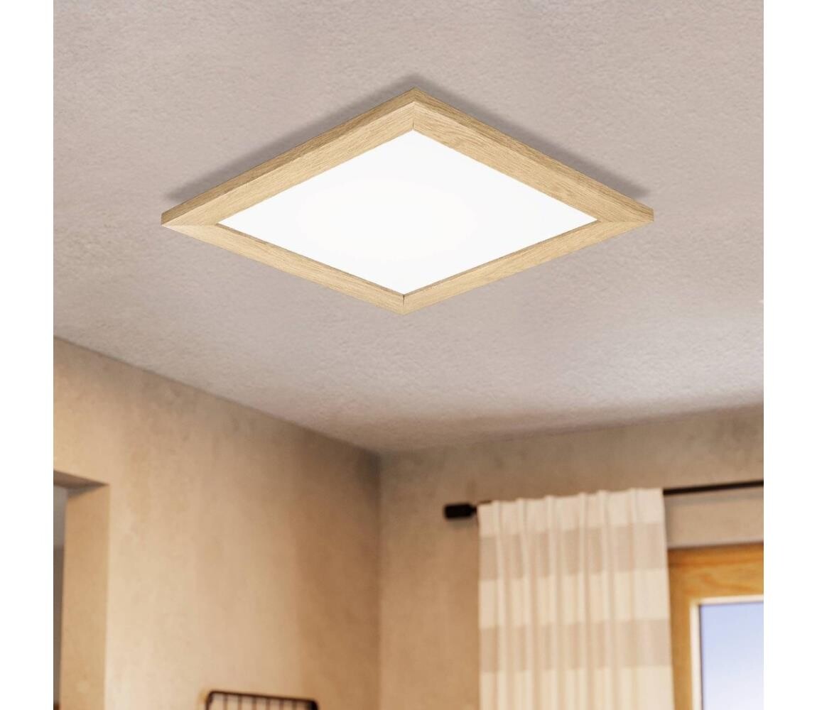 Eglo Eglo 75643 - LED Stropní svítidlo CALEMAR LED/19W/230V 4000K 43,7 cm hnědá