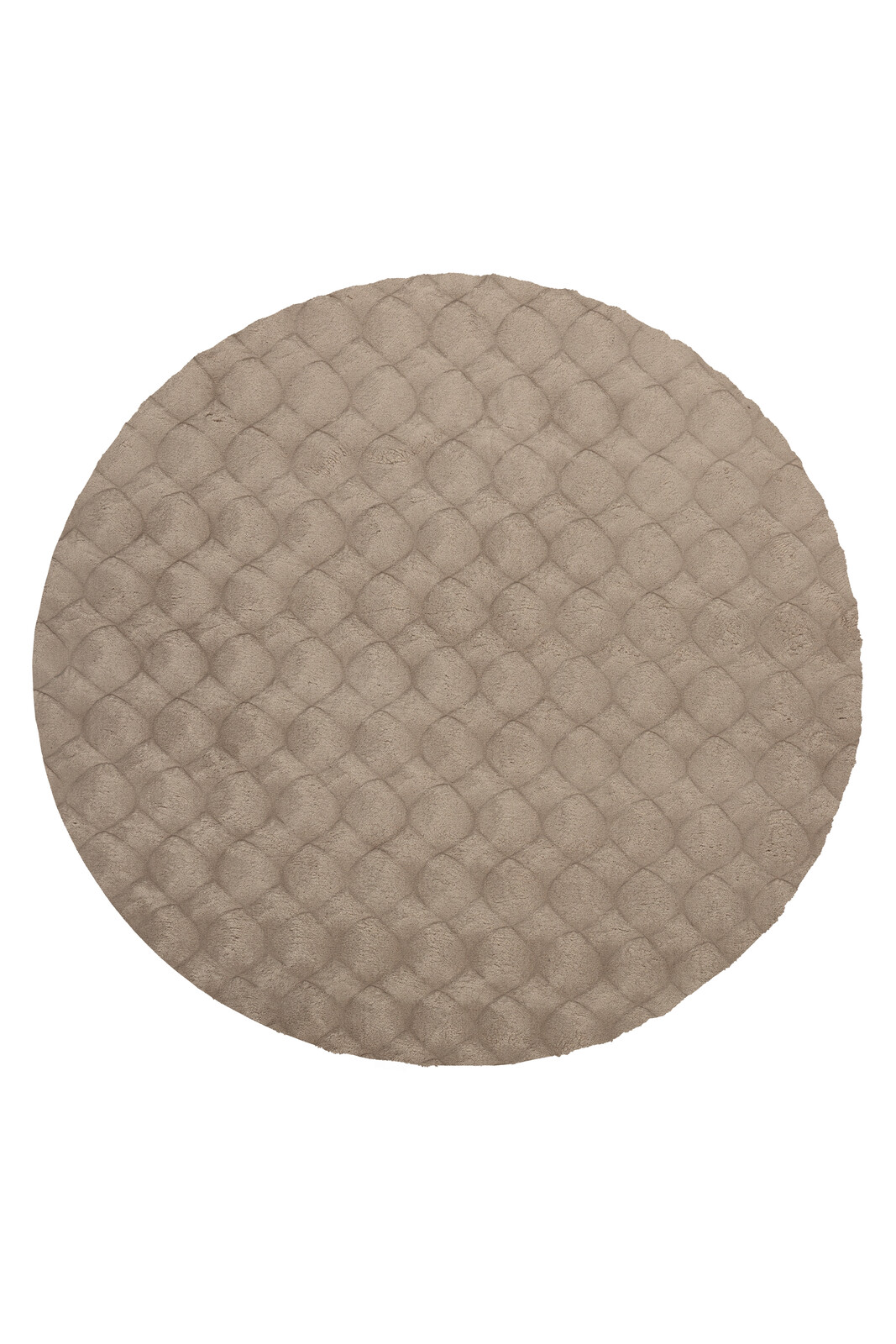 Kusový koberec Diamond Cut 800 Taupe kruh, 120x120, hnědá, ložnice, Obsession