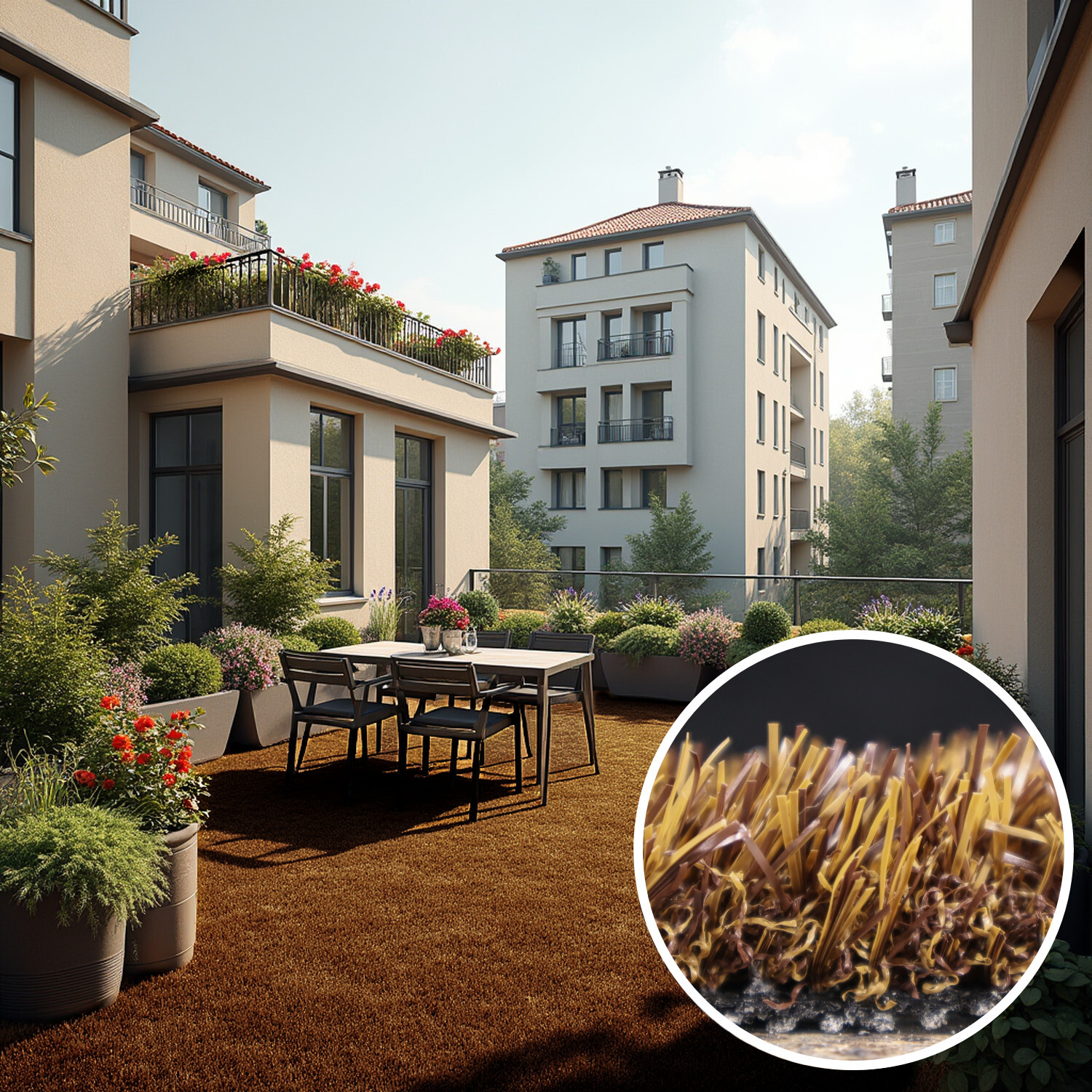 AKCE: 250x400 cm Metrážní umělá tráva PartyGrass Brown, hnědá, exteriér, Europe Grass