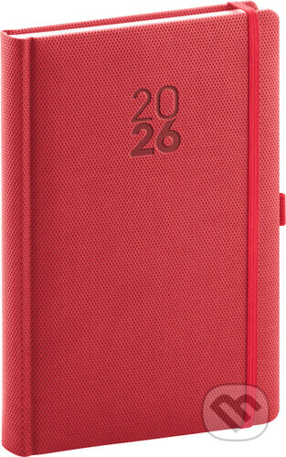 Denní diář 2026 Diamante červená - Notique