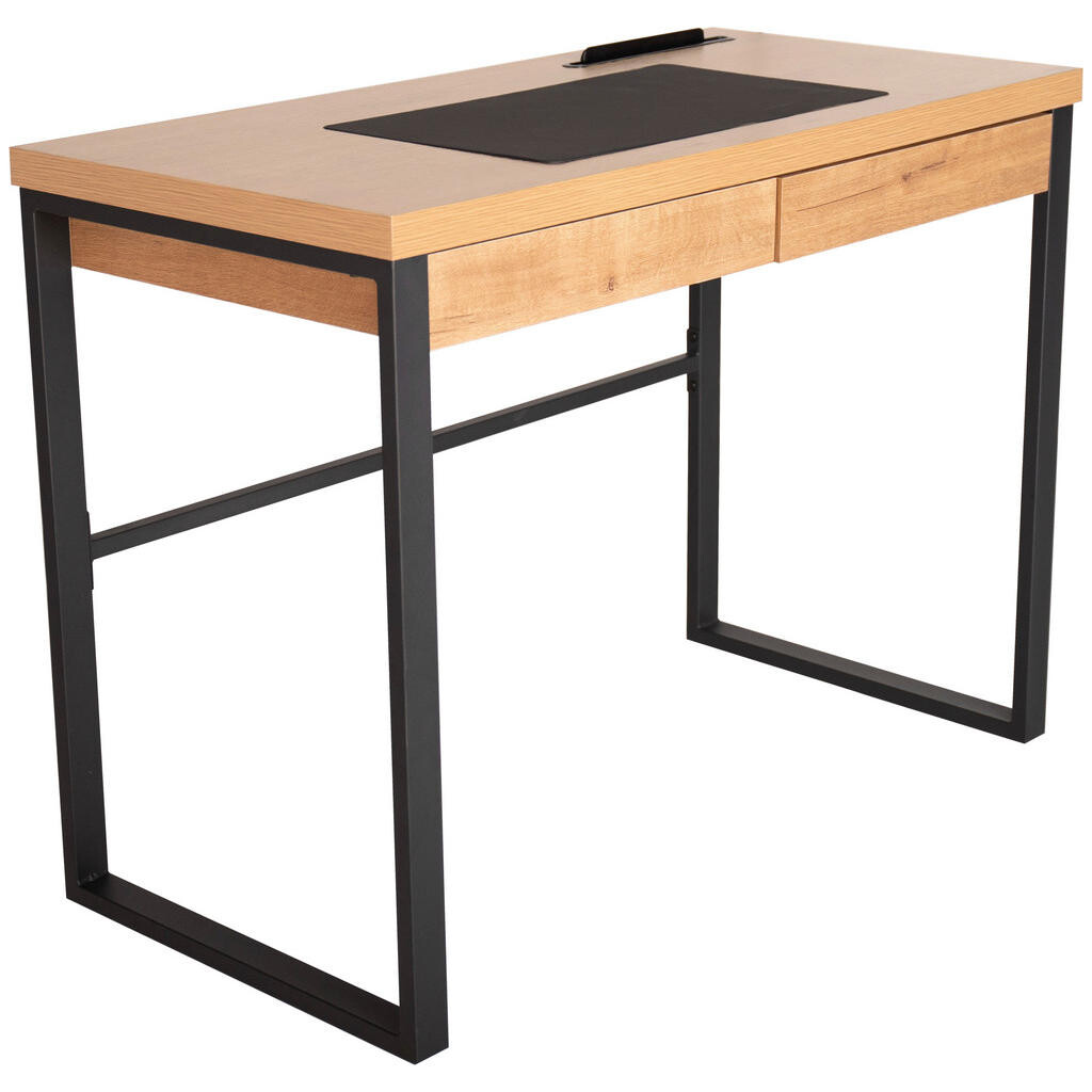 Livetastic PSACÍ STŮL, černá, barvy dubu, 100/75/50 cm