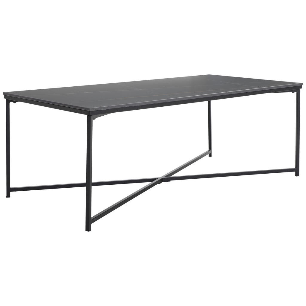 Livetastic KONFERENČNÍ STOLEK, černá, kov, keramika, 120/43/60 cm