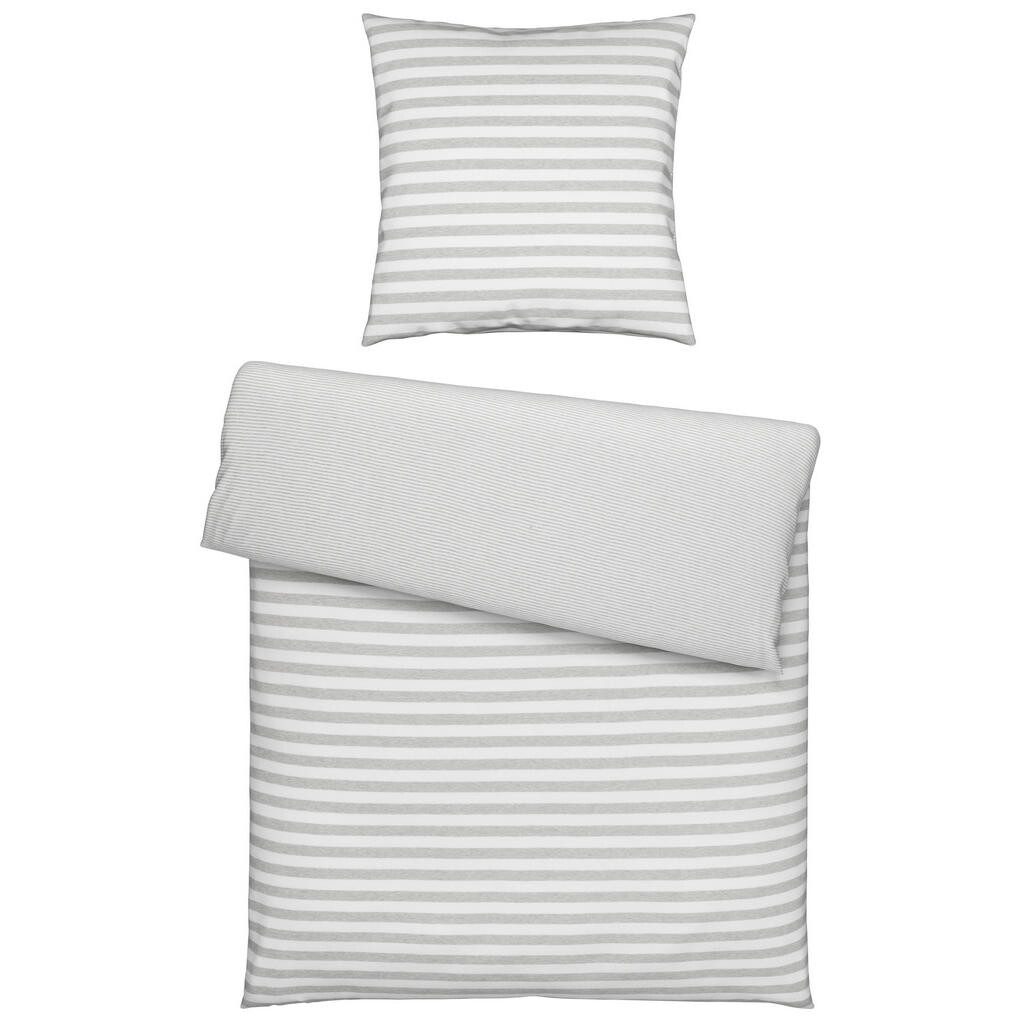 Bio:Vio OBOUSTRANNÉ POVLEČENÍ, žerzej, barvy stříbra, 135/200 cm