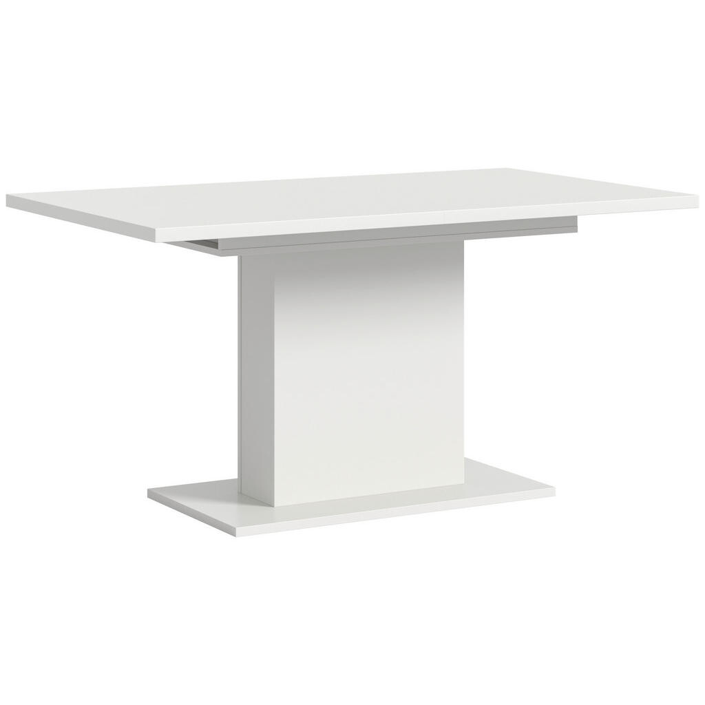 XXXL VÝSUVNÝ STŮL, bílá, 150-190/76/90 cm