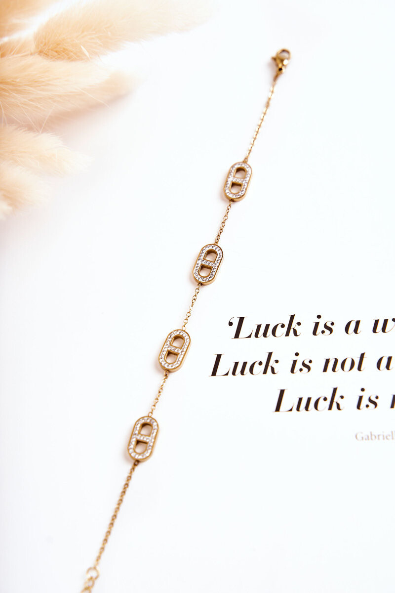 Glam Chic Náramek Na Silném Retízku Zlatý