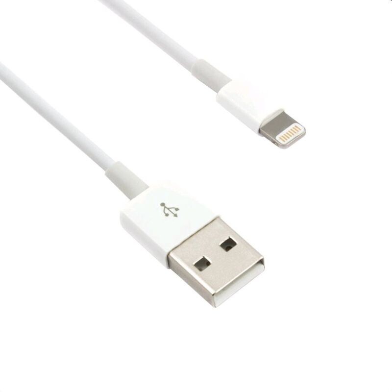 Kábel C-TECH USB 2.0 Lightning (IP5 a vyšší) nabíjací a synchronizačný kábel, 2m, bílý