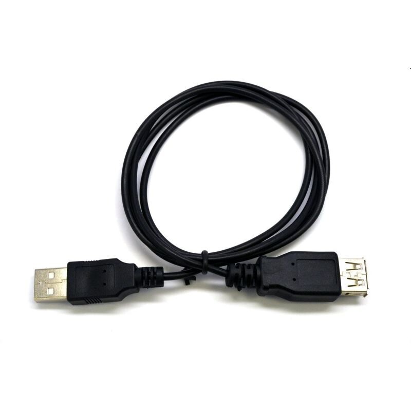 Kábel C-TECH USB A-A 3m 2.0 predlžovací, černý